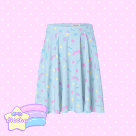 ♡ cutie squiggles skirt - blue ♡