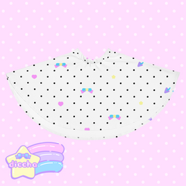 ♡ fancy polka dots skirt ♡