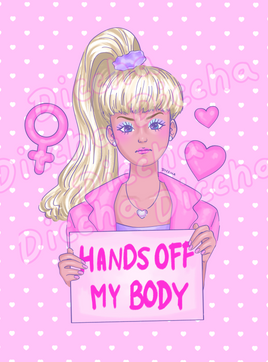 ♡ hands off my body art print PREORDER ♡