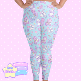 ♡ magical pets plus size leggings - blue ♡