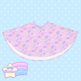 ♡ starry squiggles skirt - pink ♡