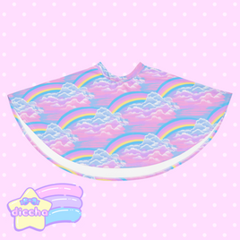 ♡ pastel rainbows skirt ♡