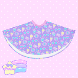 ♡ fancy crepe fun skirt - purple ♡