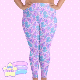 ♡ fancy dinos plus size leggings ♡