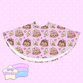 ♡ hungry monke skirt - pink ♡