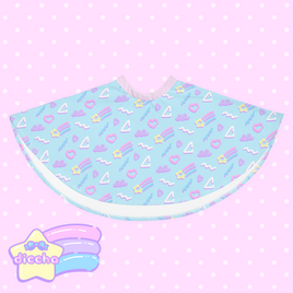 ♡ starry squiggles skirt - blue ♡