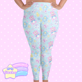 ♡ kitschy toys plus size leggings ♡
