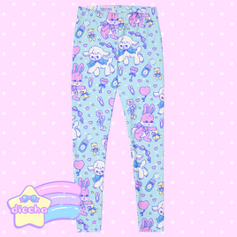 ♡ nursery cuties leggings - blue ♡