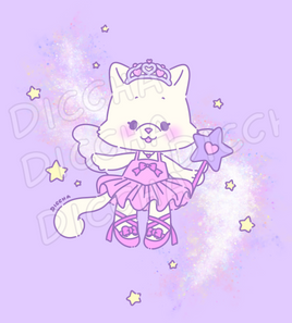 ♡ fairy kitty art print PREORDER ♡