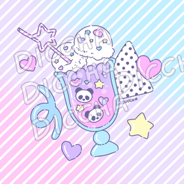 ♡ pandalicious art print PREORDER ♡