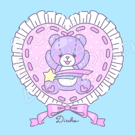 ♡ heart full of frills art print PREORDER ♡