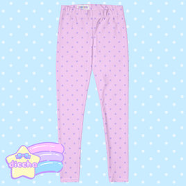 ♡ sweet polka dot leggings - pink ♡