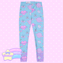 ♡ space cutie leggings - blue ♡