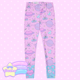 ♡ space cuties leggings - pink ♡