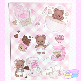 ♡ baking buddies sticker sheet ♡