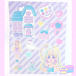 ♡ dolly dreams sticker sheet ♡
