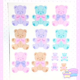 ♡ baby bears sticker sheet ♡