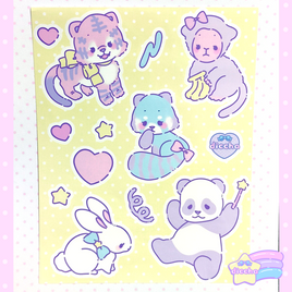 ♡ magical pets sticker sheet ♡