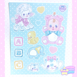 ♡ kitschy toys sticker sheet ♡