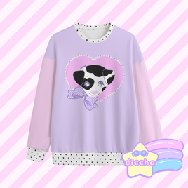 ♡ fancy dalmatian sweatshirt ♡