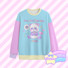 ♡ attention seeker sweatshirt ♡