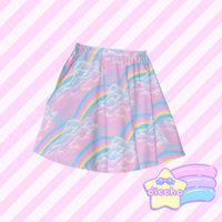 
              ♡ wonder rainbows skater skirt ♡
            