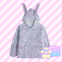 
              ♡ magical animals fleece bunny hoodie ♡
            