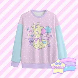 ♡ polite giraffe sweatshirt ♡