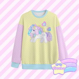 ♡ baby powder pony sweatshirt ♡