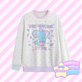 ♡ stop looking at me sweatshirt ♡