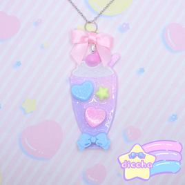 ♡ ice cream soda necklace ♡