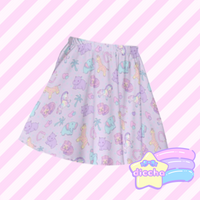 
              ♡ happy safari skater skirt - lilac ♡
            