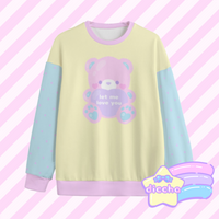 
              ♡ lovely bear sweatshirt - yellow ♡
            