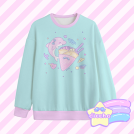 ♡ dessert pals - dolphin sweatshirt ♡