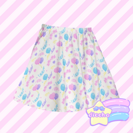 ♡ birthday party skater skirt ♡