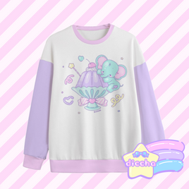 ♡ dessert pals - elephant sweatshirt ♡