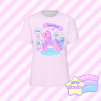 
              ♡ rude talking pony tee - pink ♡
            