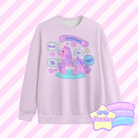 
              ♡ rude talking pony sweatshirt - pink ♡
            