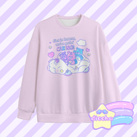 
              ♡ caring sweatshirt - pink ♡
            