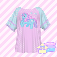 
              ♡ fancy bubbles pony frilly top ♡
            