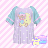 
              ♡ sleepy bear frilly top ♡
            