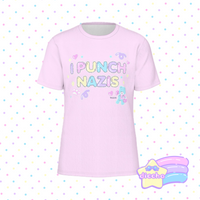 
              ♡ i punch bad people tee - pink ♡
            