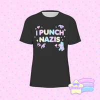 
              ♡ i punch bad people tee - black ♡
            