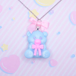♡ mini cuddle bear necklace ♡