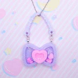 ♡ dolly hand bag shaker necklace 1 ♡