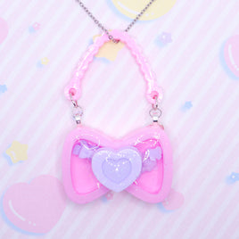 ♡ dolly hand bag shaker necklace 2 ♡