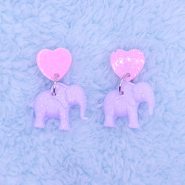 ♡ sweet elephants stud earrings 1 ♡