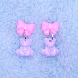 ♡ curious bears stud earrings 1 ♡