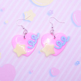 ♡ squiggly heart earrings 1 ♡