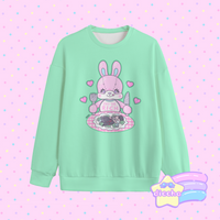 
              ♡ eat the rich sweatshirt - mint ♡
            